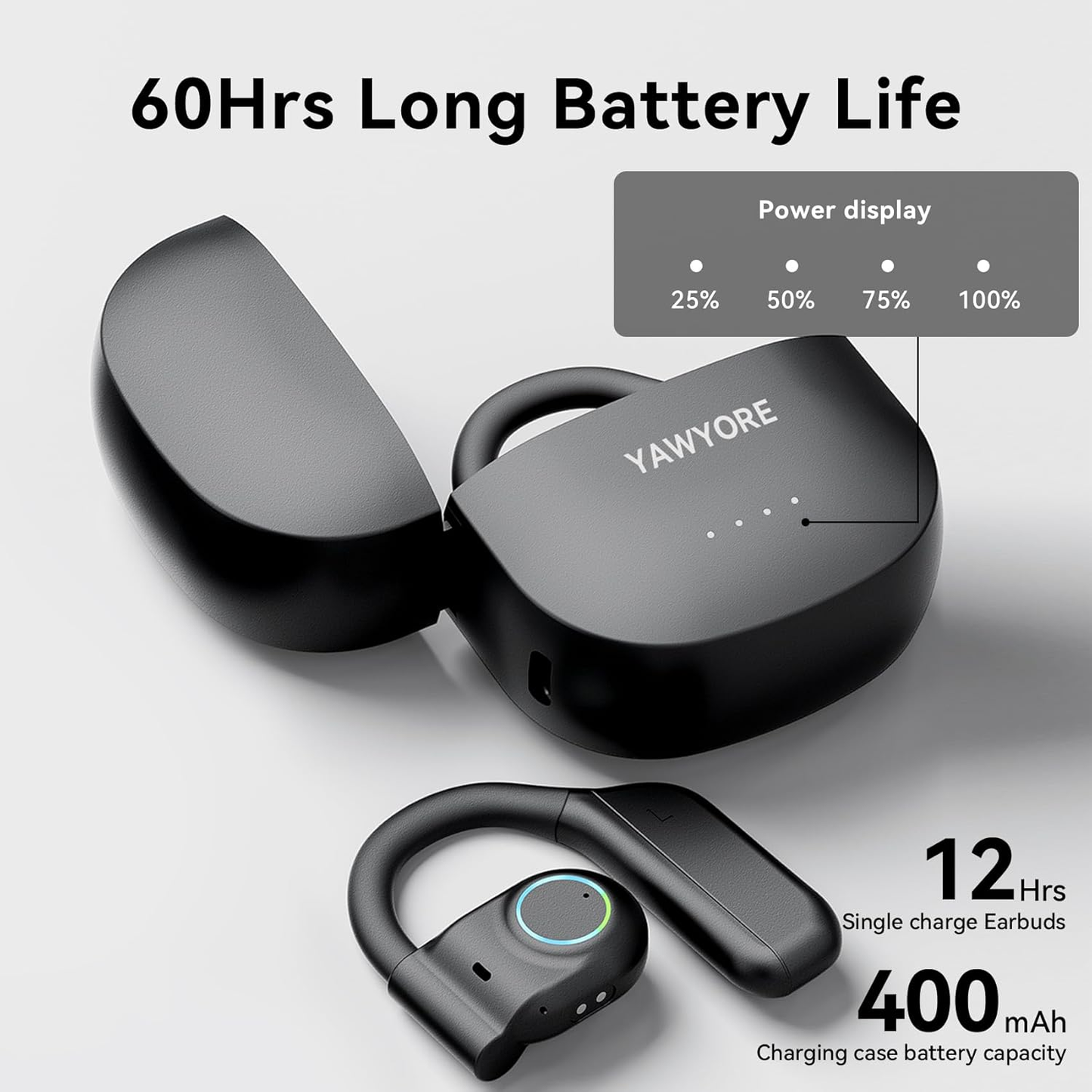 Open Ear Wireless Bluetooth Earbuds