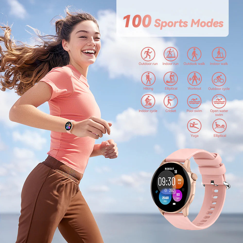 Smart Health & Sports Watch – Heart Rate, SpO2, Fitness Tracker & Multiple Sports Modes
